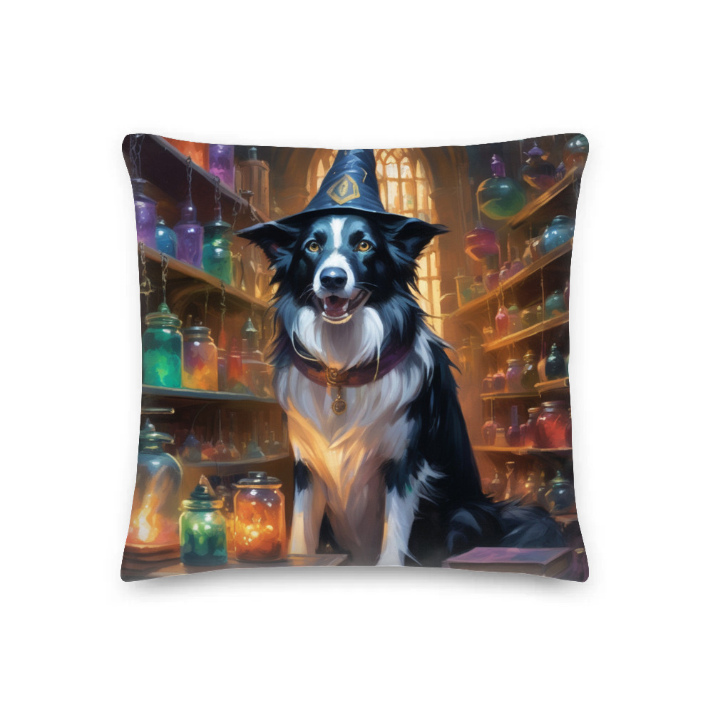 PugMug Custom Border Collie Premium Pillow
