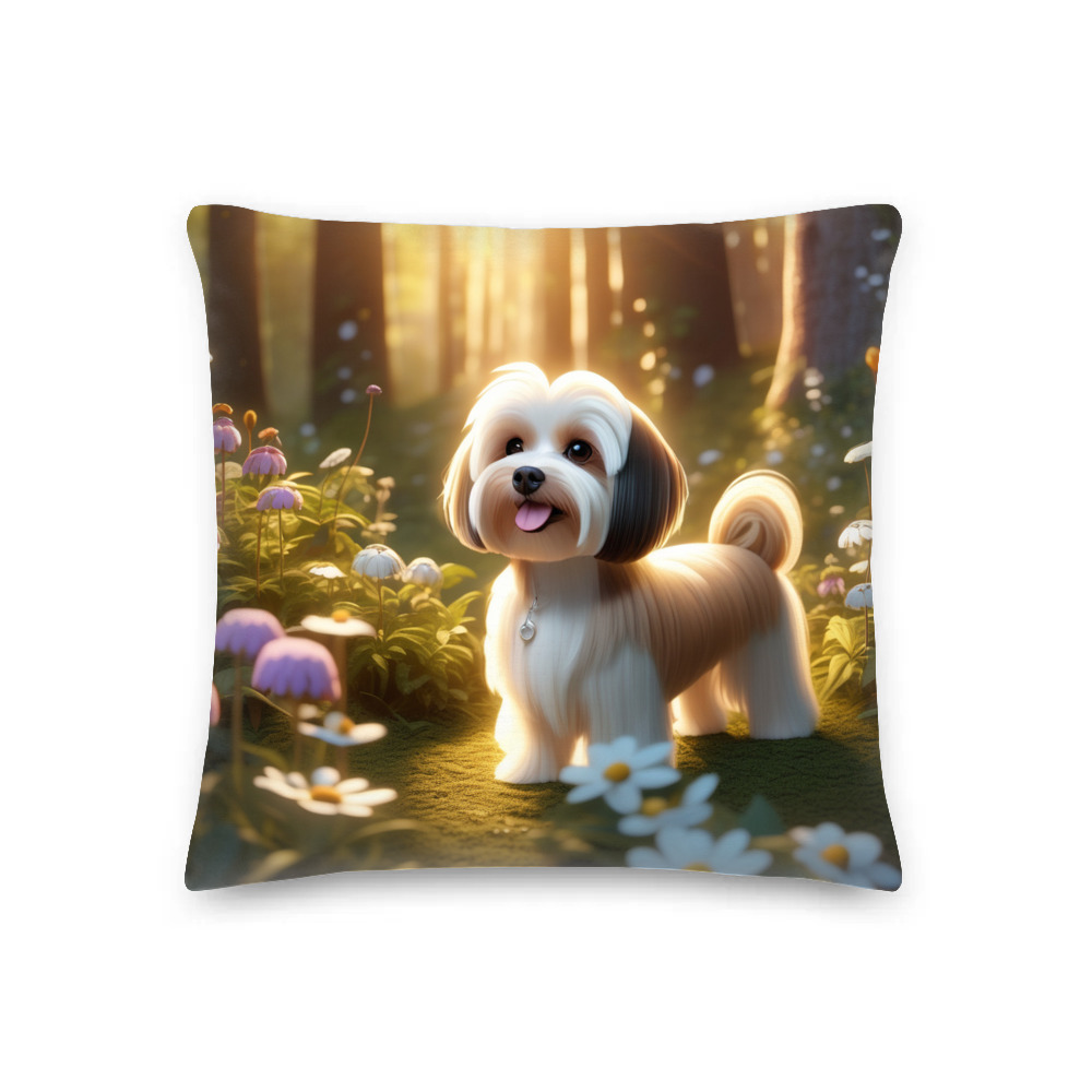 PugMug Custom Tan Havanese Dog Premium Pillow