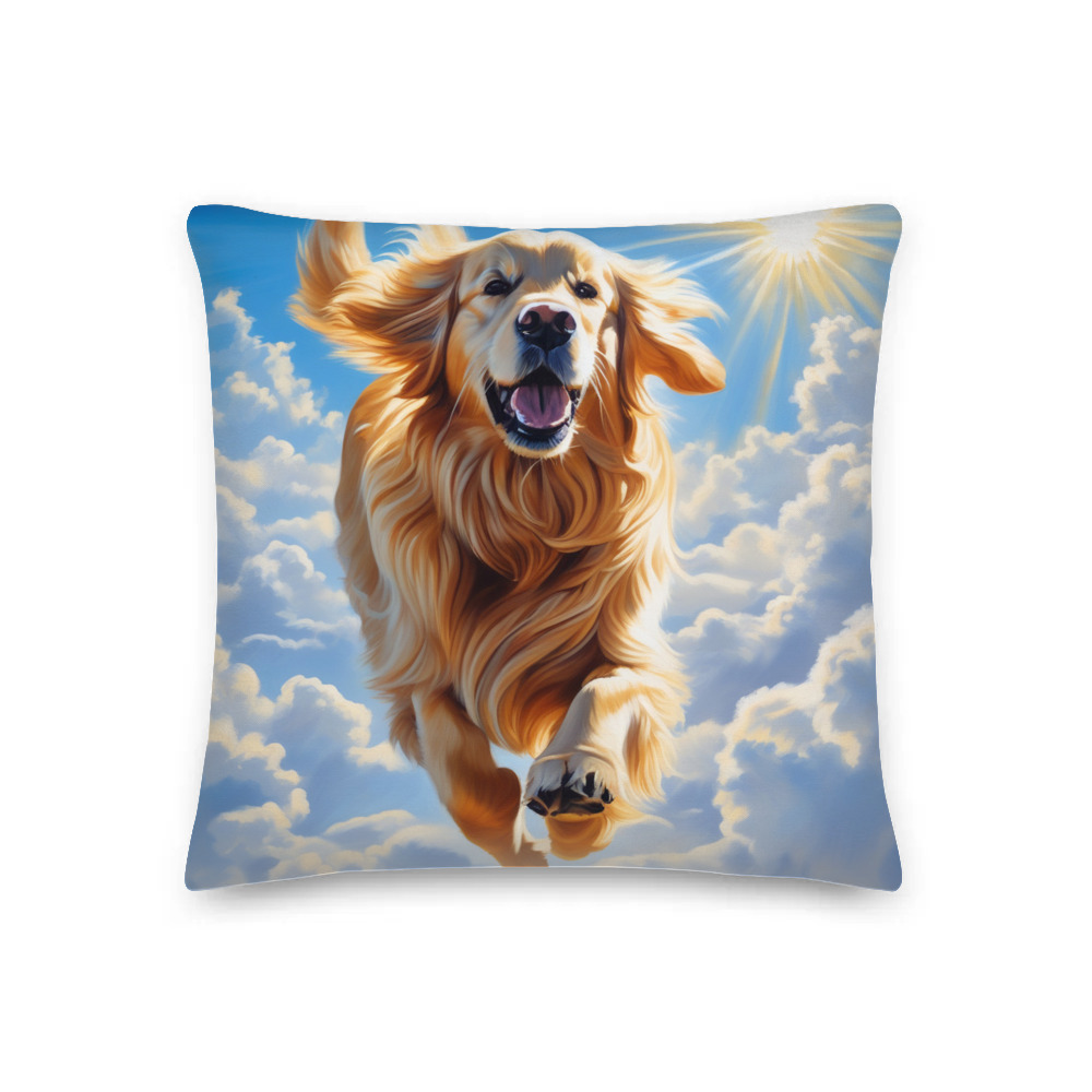 PugMug Custom Golden Retriever Premium Pillow