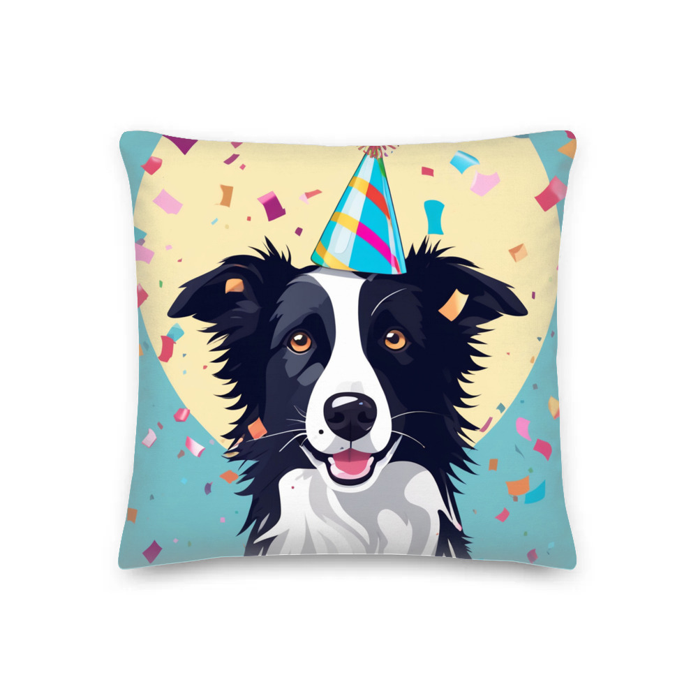 PugMug Custom Border Collie Premium Pillow