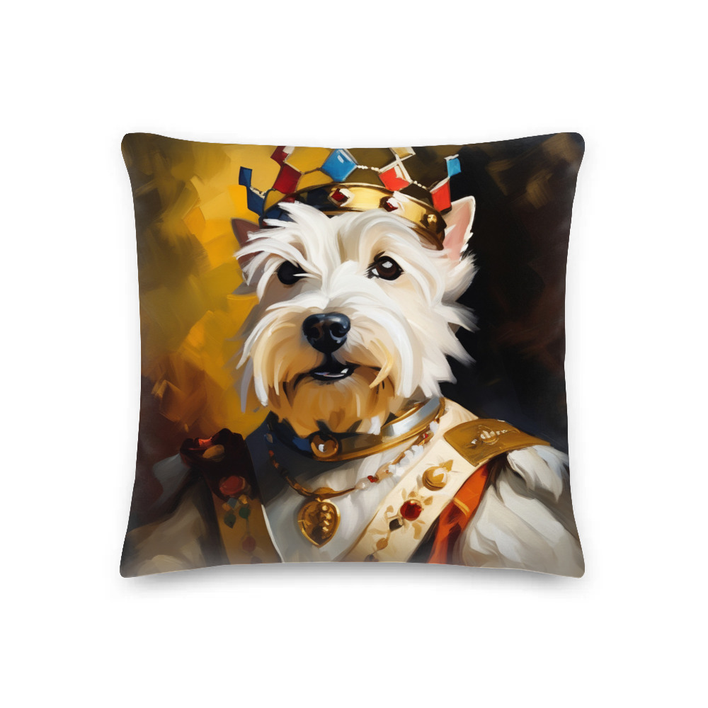 PugMug Custom West Highland White Terrier Premium Pillow