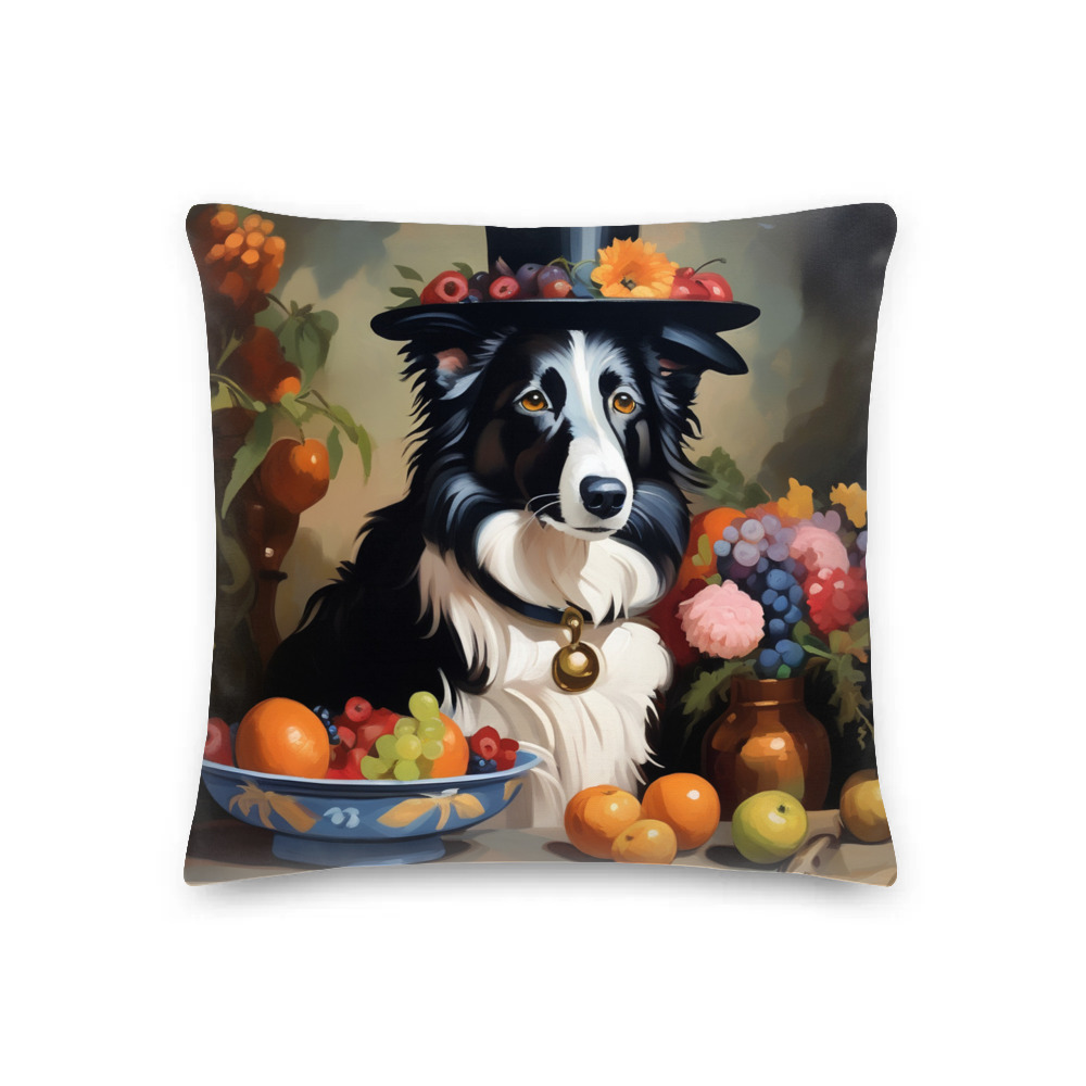 PugMug Custom Border Collie Premium Pillow