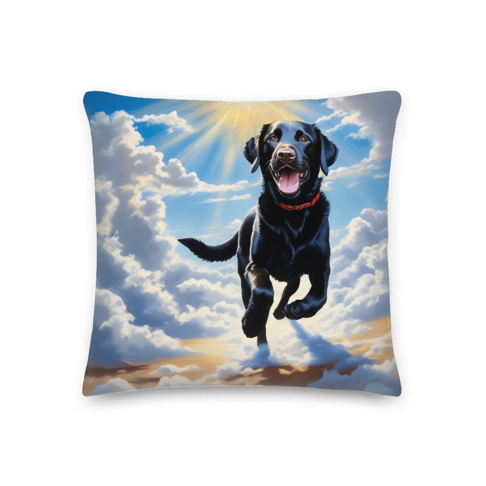 PugMug Custom Black Labrador Retriever Premium Pillow
