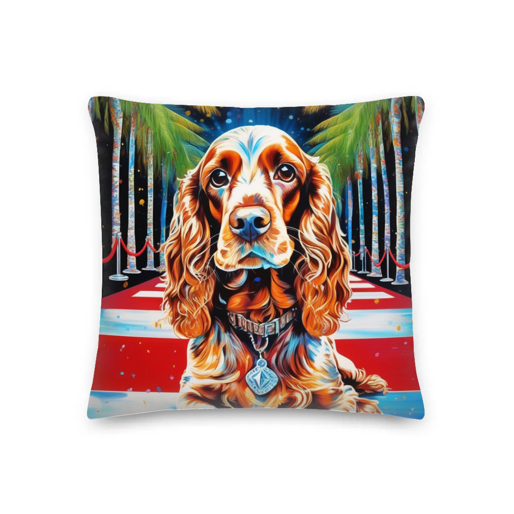 PugMug Custom English Cocker Spaniel Premium Pillow