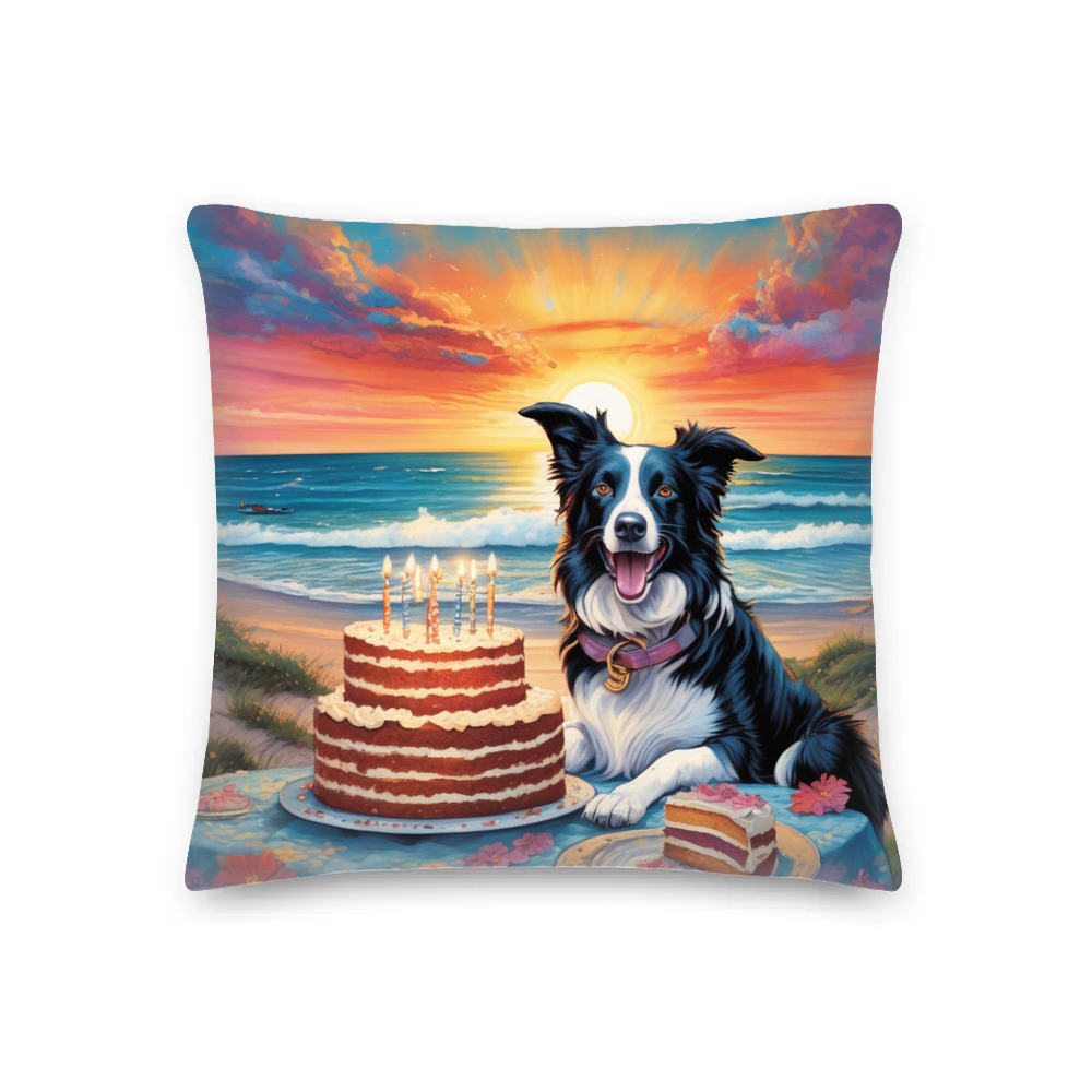 PugMug Custom Border Collie Premium Pillow