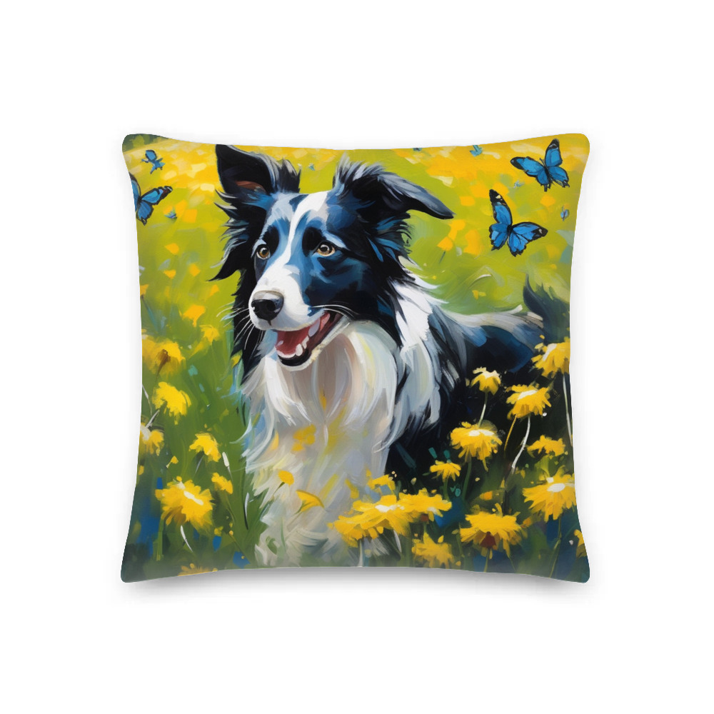 PugMug Custom Border Collie Premium Pillow