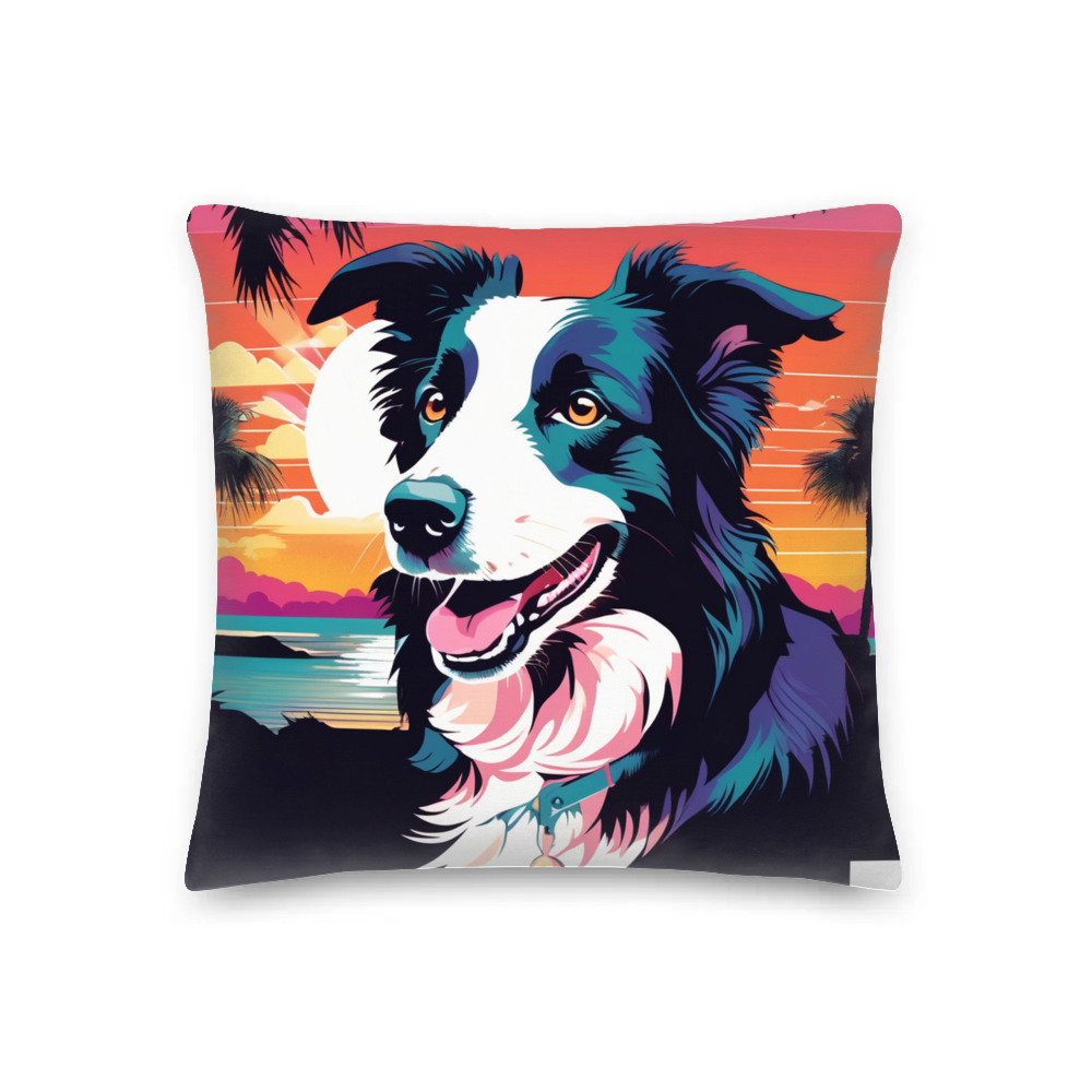 PugMug Custom Border Collie Premium Pillow