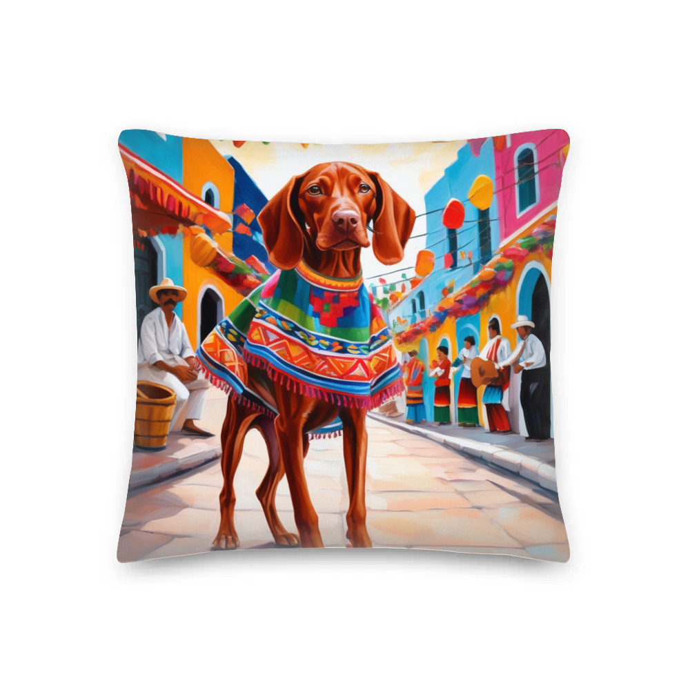 PugMug Custom Vizsla Premium Pillow