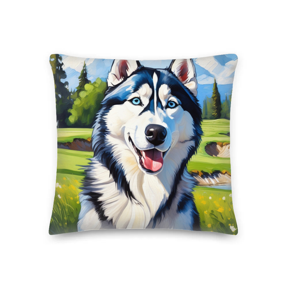 PugMug Custom Siberian Husky Premium Pillow