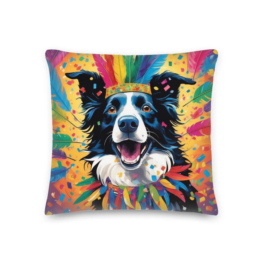 PugMug Custom Border Collie Premium Pillow