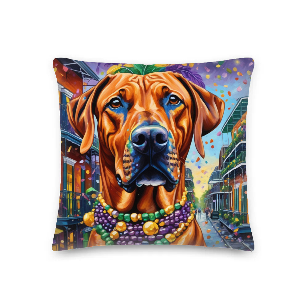PugMug Custom Rhodesian Ridgeback Premium Pillow