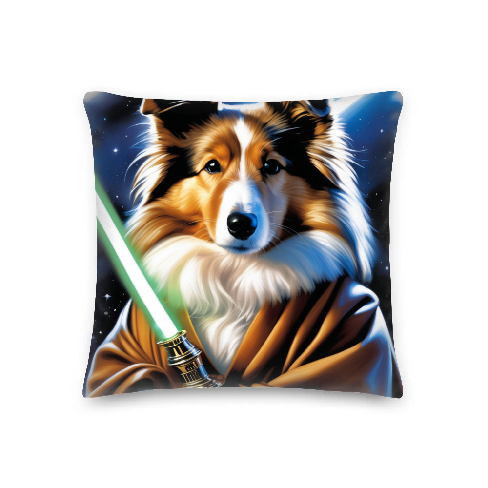PugMug Custom Shetland Sheepdog Premium Pillow