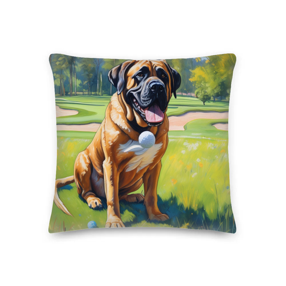 PugMug Custom Mastiff Premium Pillow