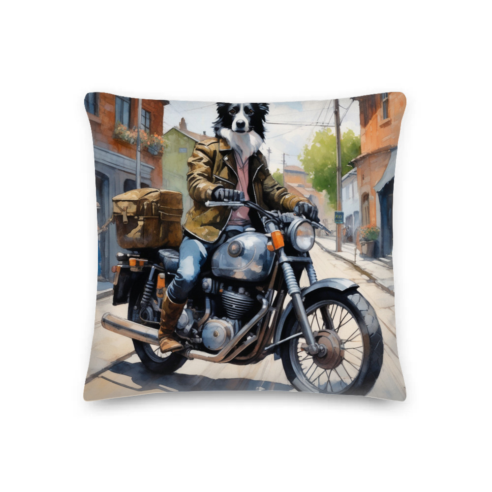 PugMug Custom Border Collie Premium Pillow