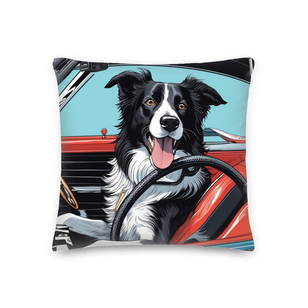 PugMug Custom Border Collie Premium Pillow