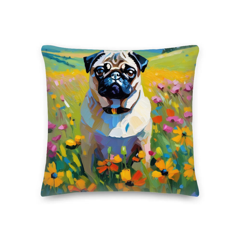 PugMug Custom Pug Premium Pillow