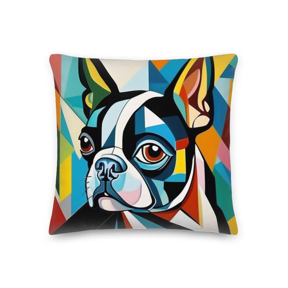 PugMug Custom Boston Terrier Premium Pillow