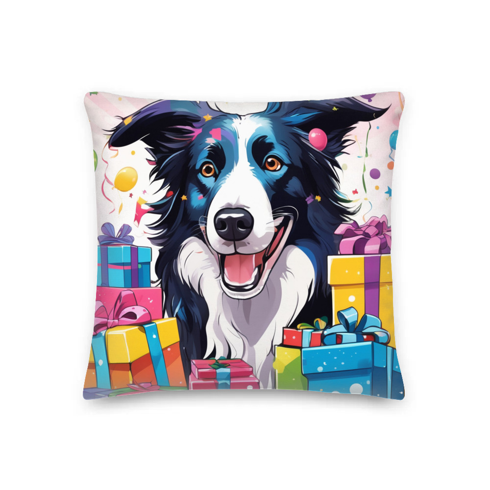 PugMug Custom Border Collie Premium Pillow