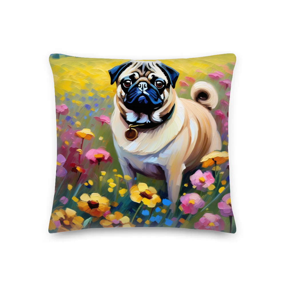 PugMug Custom Pug Premium Pillow