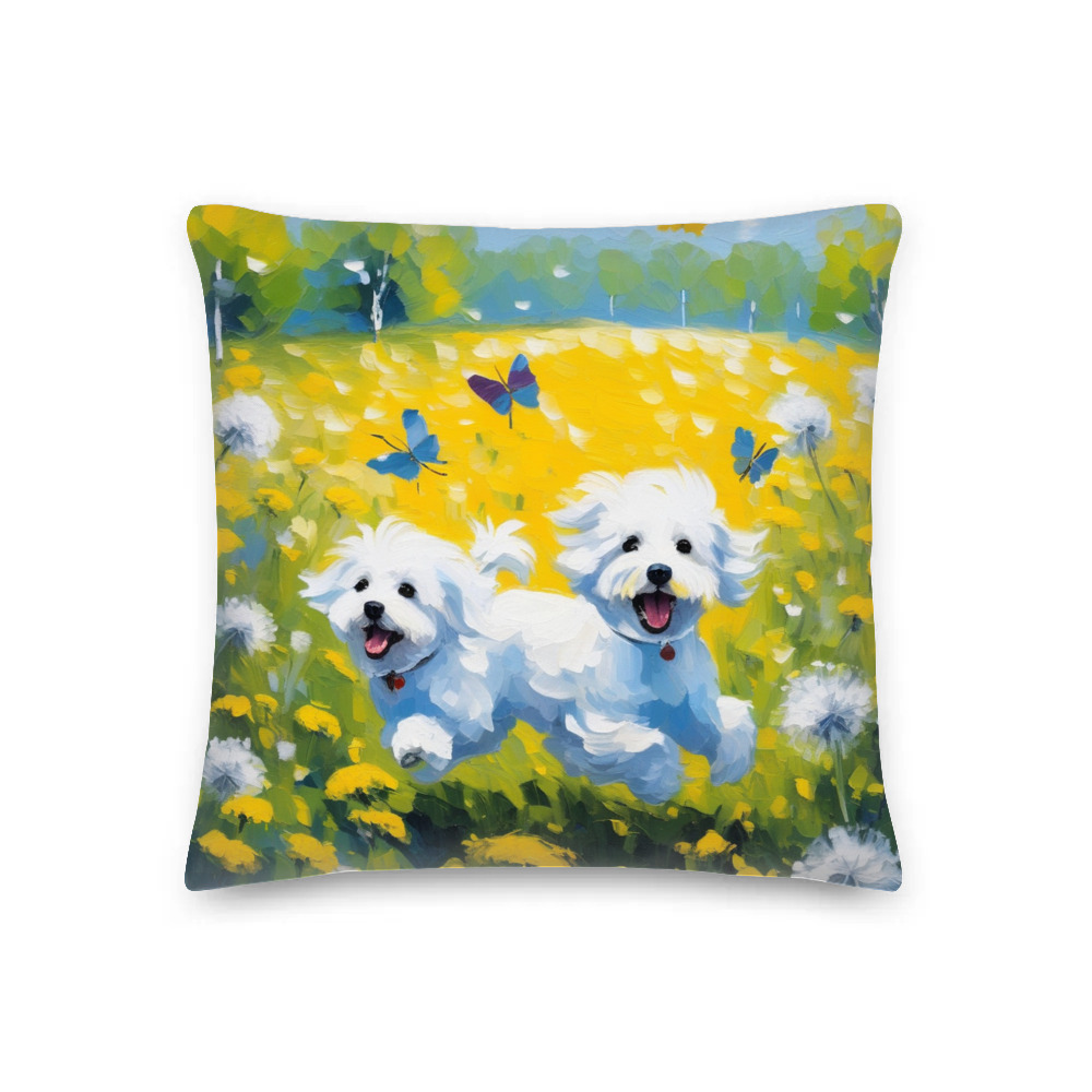 PugMug Custom Bichons Frise Premium Pillow