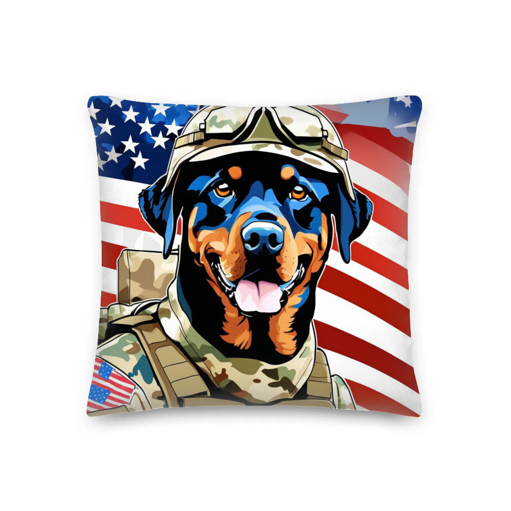 PugMug Custom Rottweiler Premium Pillow