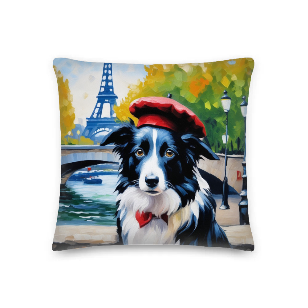 PugMug Custom Border Collie Premium Pillow
