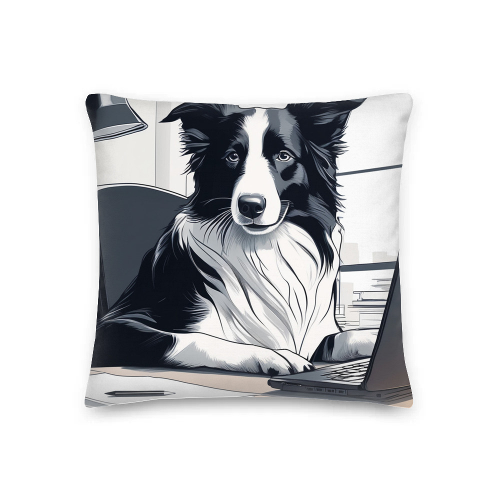 PugMug Custom Border Collie Premium Pillow
