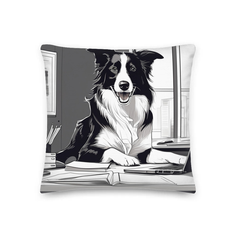 PugMug Custom Border Collie Premium Pillow
