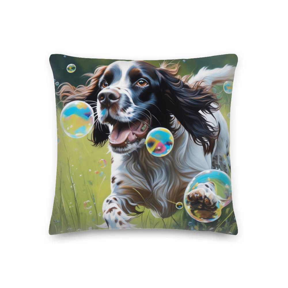 PugMug Custom English Springer Spaniel Premium Pillow