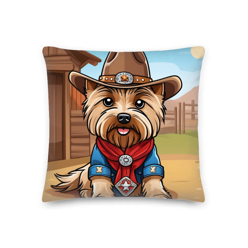 PugMug Custom Cairn Terrier Premium Pillow