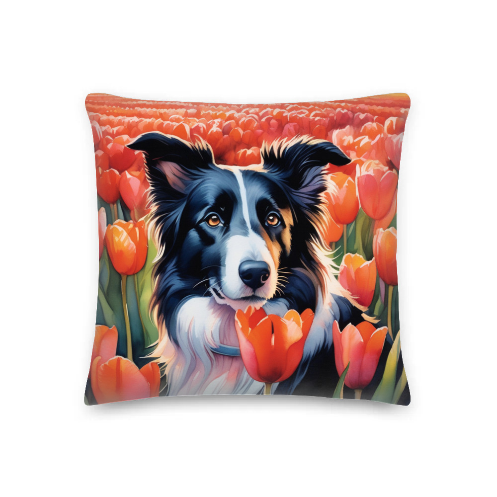 PugMug Custom Border Collie Premium Pillow
