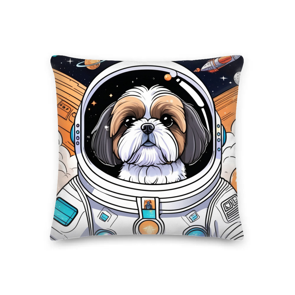 PugMug Custom Shih Tzu Premium Pillow