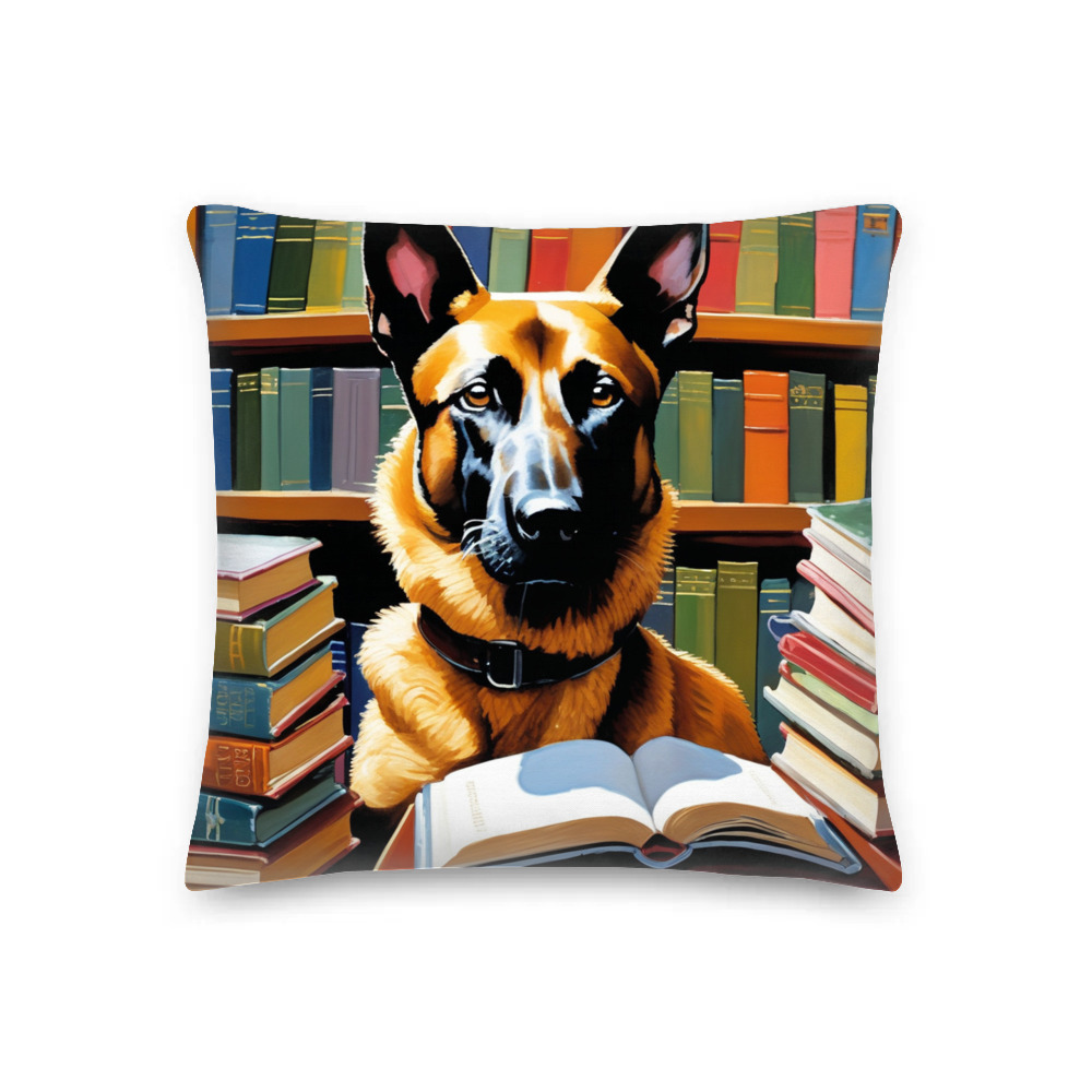 PugMug Custom Belgian Malinois Premium Pillow