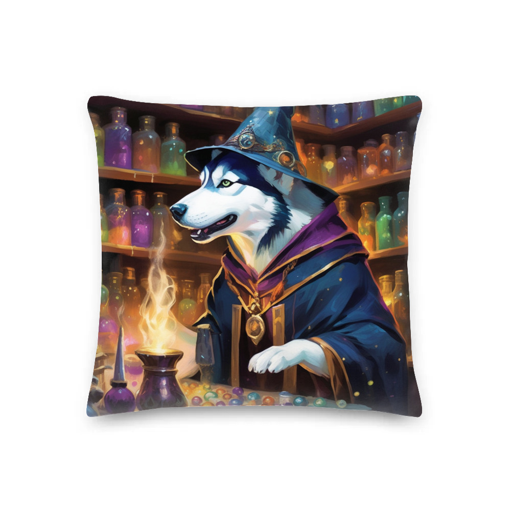 PugMug Custom Siberian Husky Premium Pillow