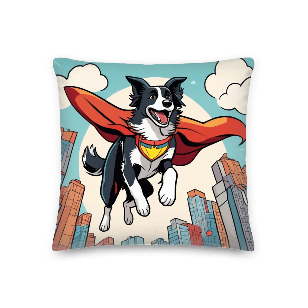 PugMug Custom Border Collie Premium Pillow