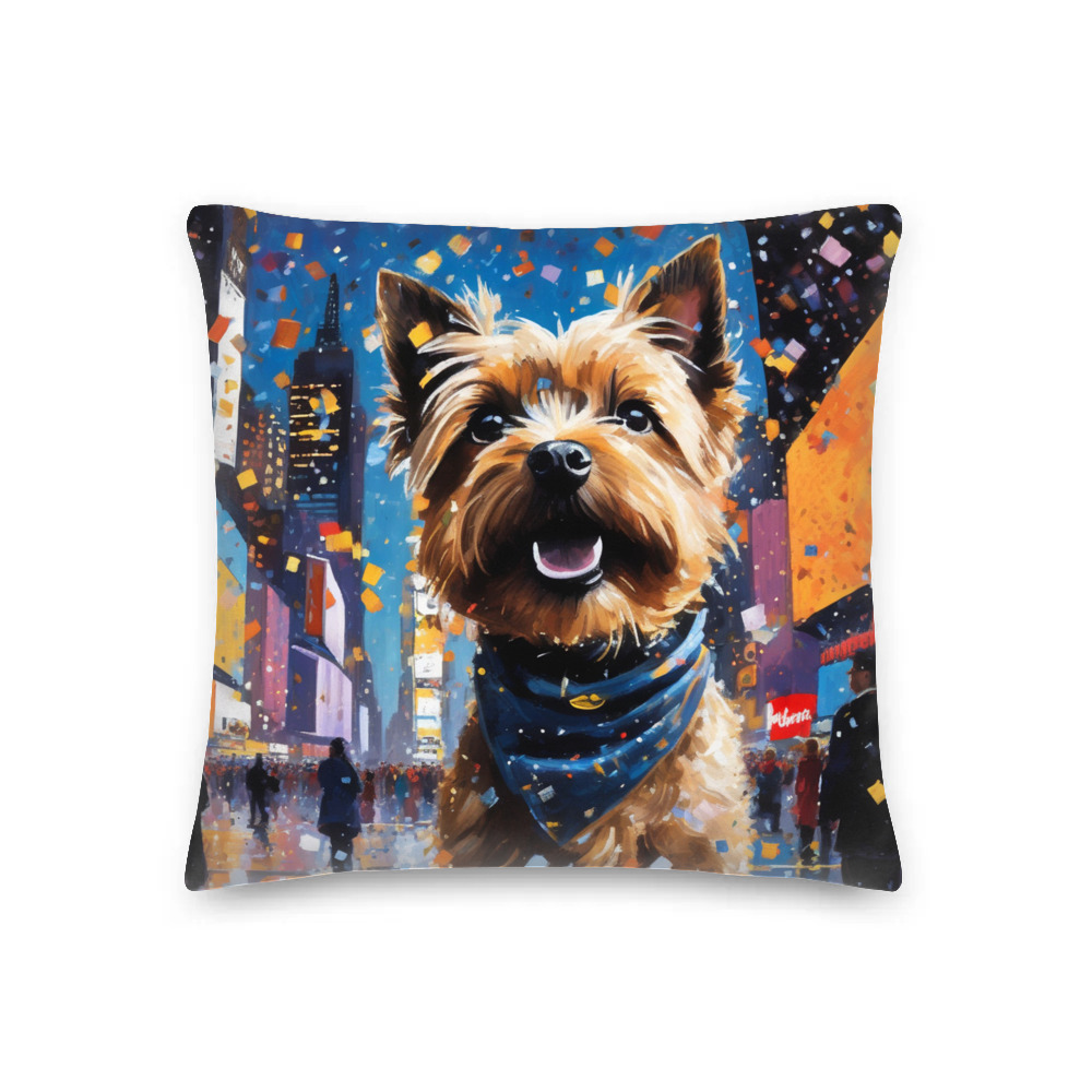 PugMug Custom Cairn Terrier Premium Pillow