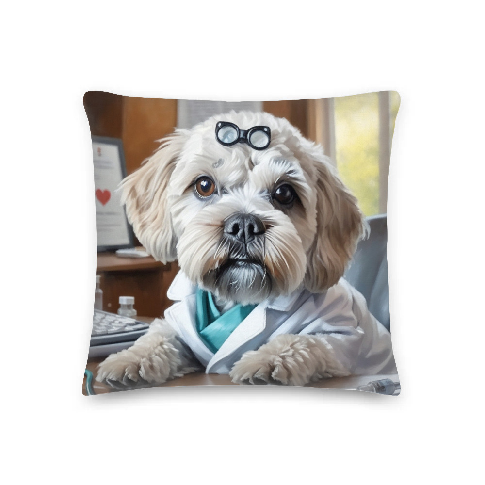 PugMug Custom Lily Premium Pillow