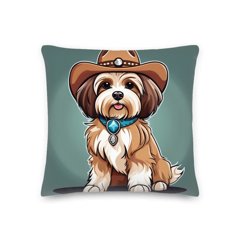 PugMug Custom Tan Havanese Dog Premium Pillow