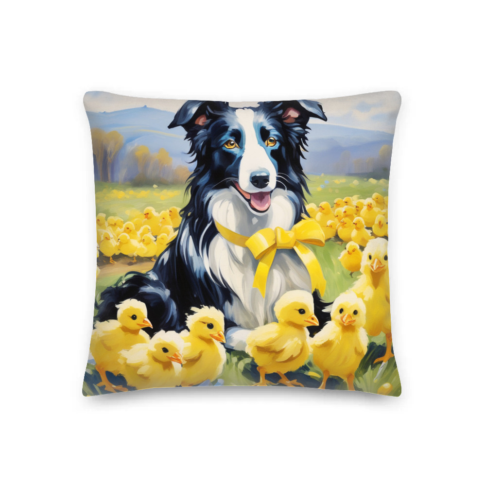 PugMug Custom Border Collie Premium Pillow