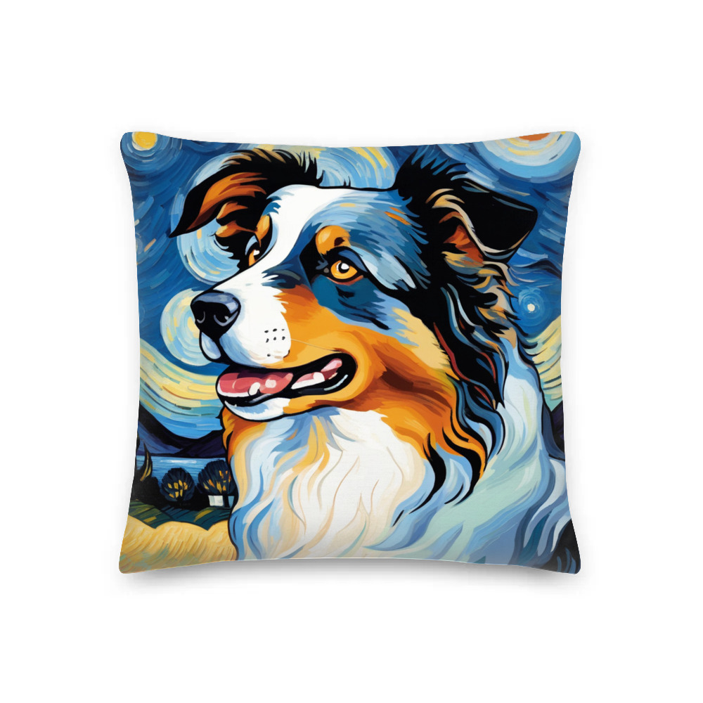 PugMug Custom Australian Shepherd Dog Premium Pillow