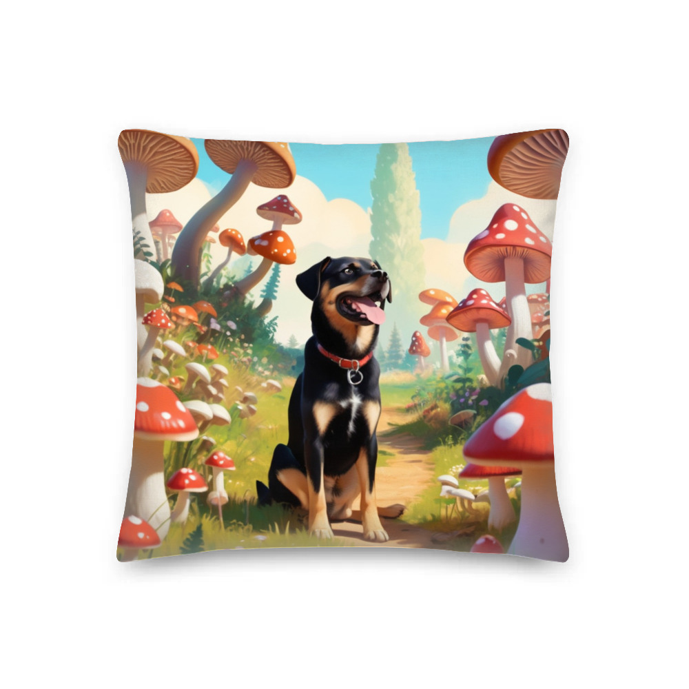 PugMug Custom Blue Premium Pillow