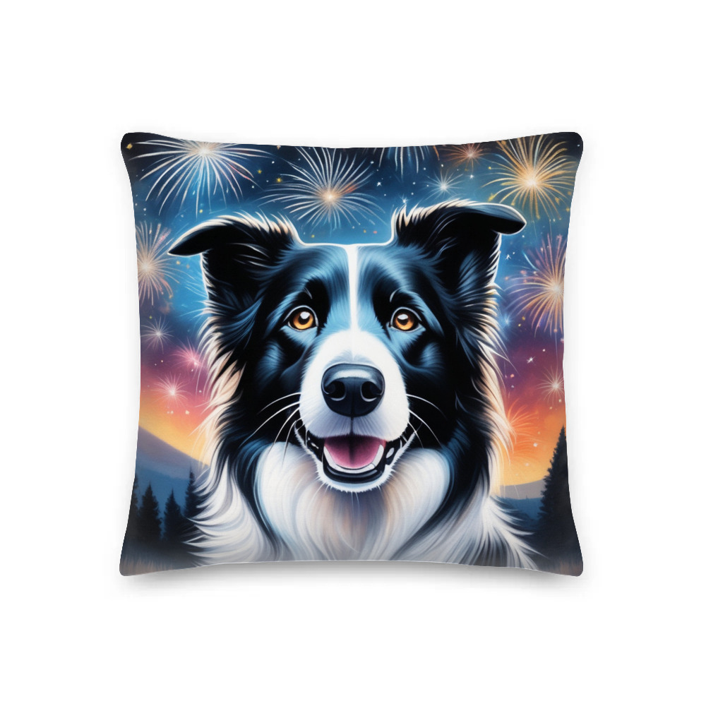 PugMug Custom Border Collie Premium Pillow