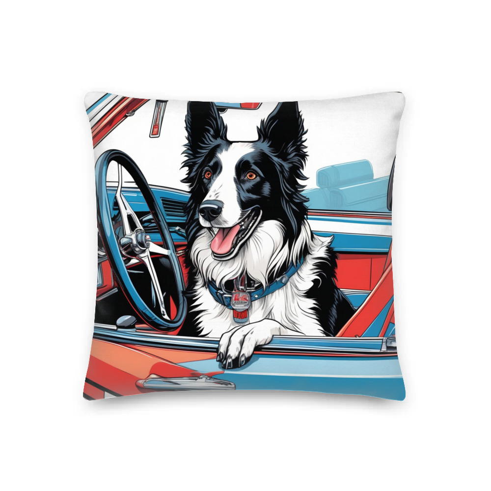 PugMug Custom Border Collie Premium Pillow