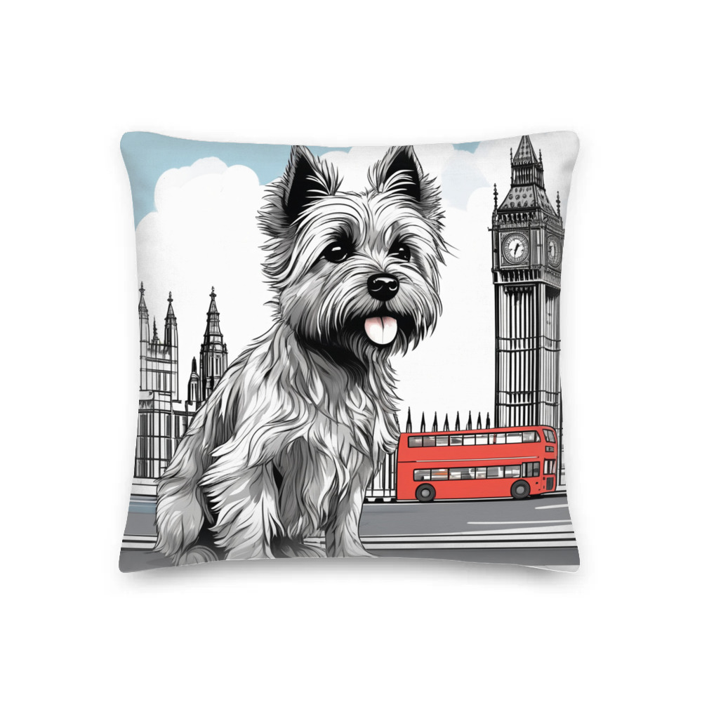 PugMug Custom Cairn Terrier Premium Pillow