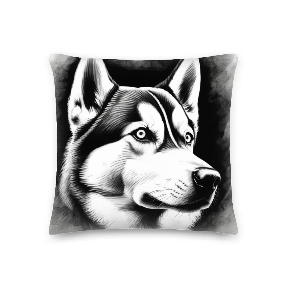 PugMug Custom Siberian Husky Premium Pillow