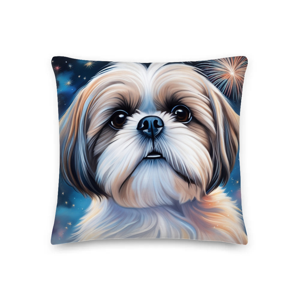 PugMug Custom Shih Tzu Premium Pillow