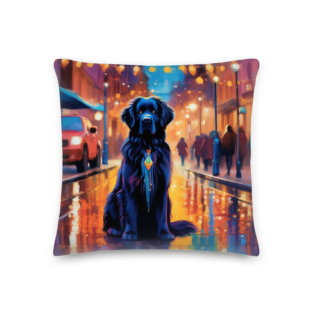 PugMug Custom Newfoundland Premium Pillow