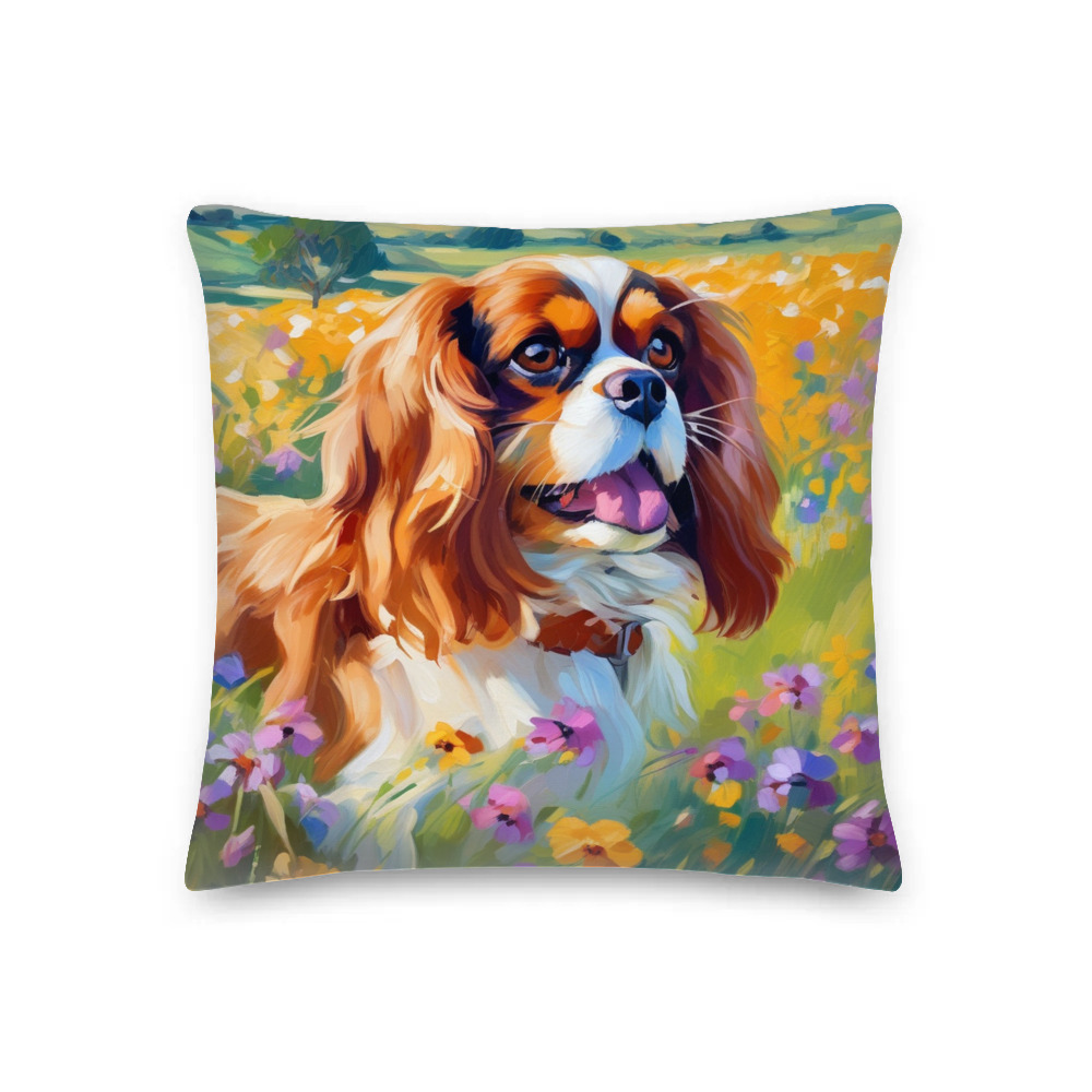 PugMug Custom Cavalier King Charles Spaniel Premium Pillow