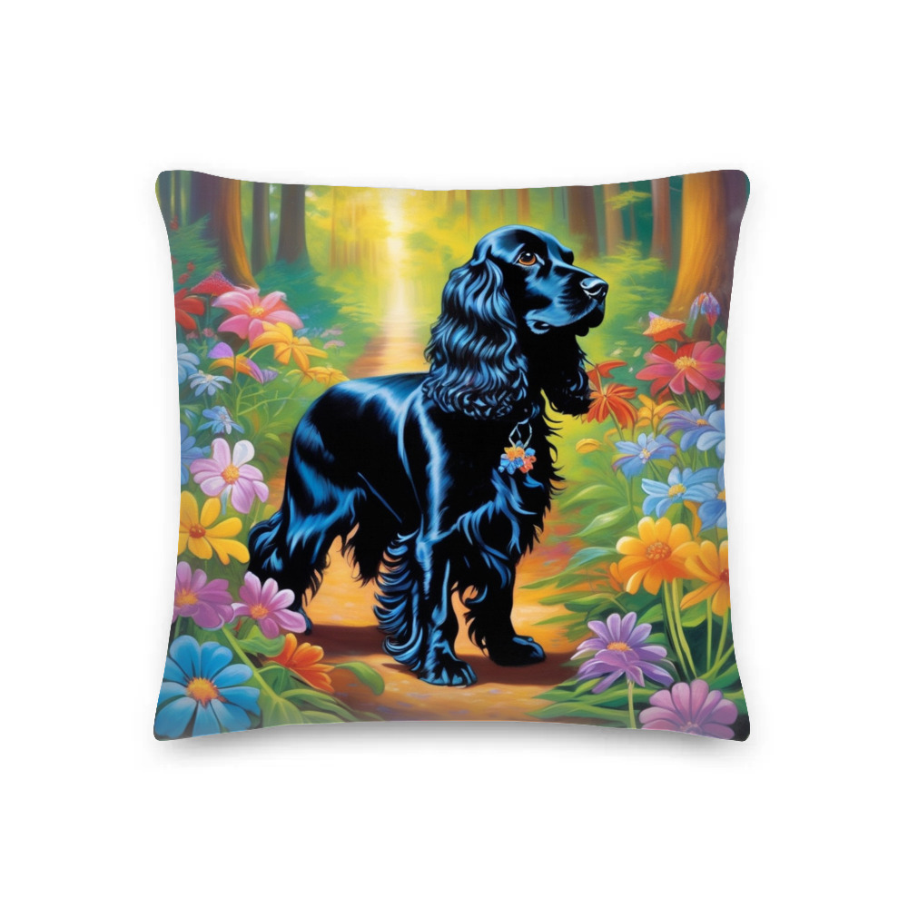 PugMug Custom English Cocker Spaniel Premium Pillow