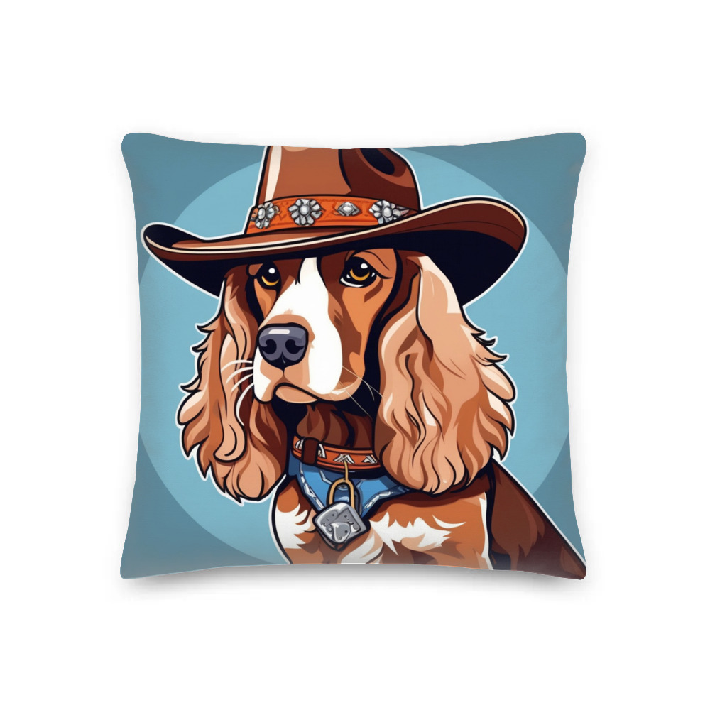 PugMug Custom Cocker Spaniel Premium Pillow